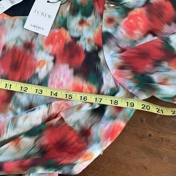 J. Crew cutout Liberty hazy days floral dress size 12 NWT‎ - Picture 6 of 10